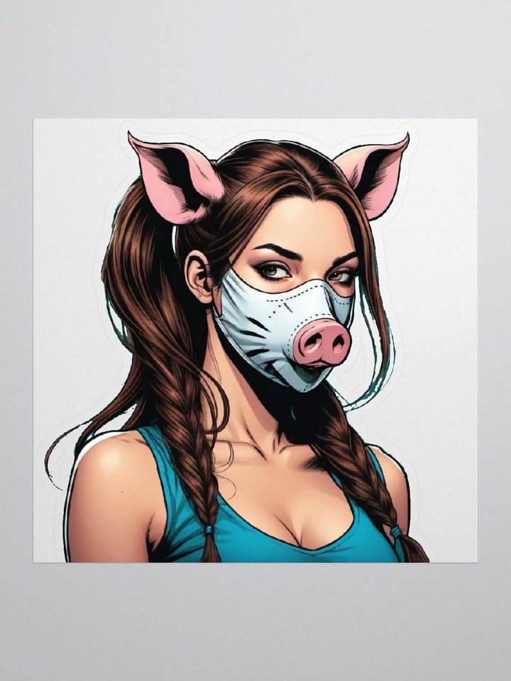 Fear The Pig KissCut Sticker product image (1)
