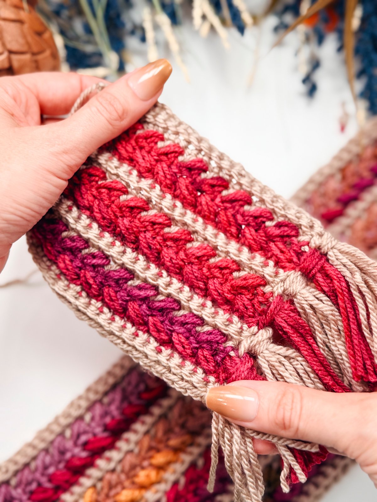 Wheat Stitch™ Crochet Scarf Pattern product image (10)