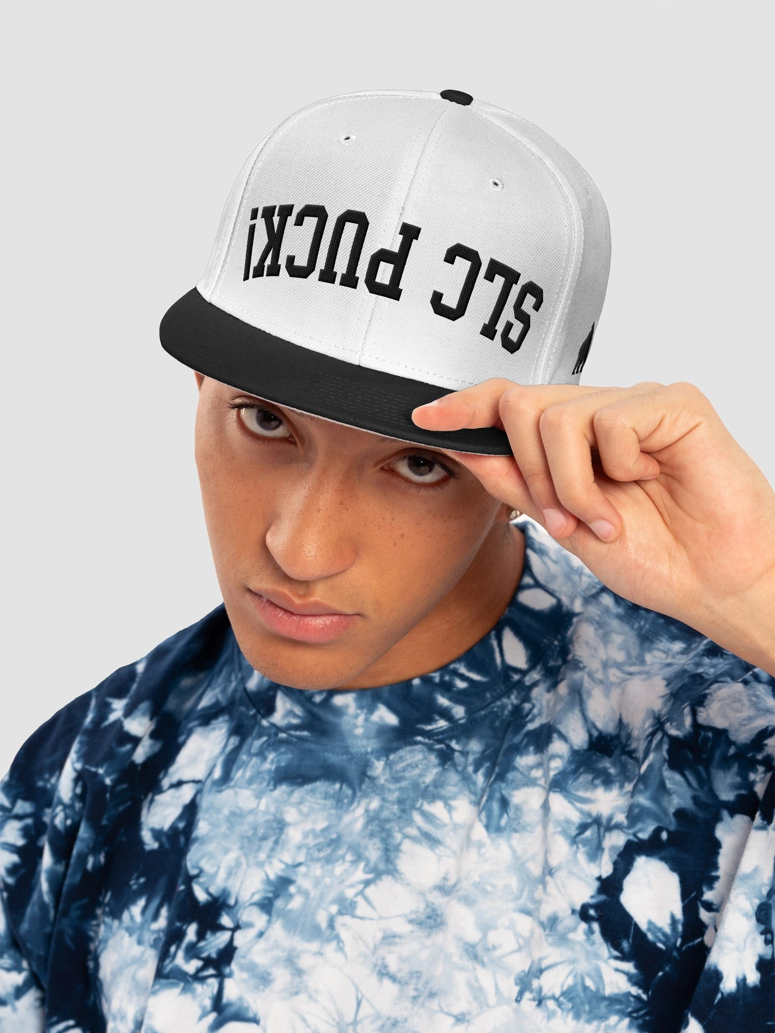 SLC Puck “Upside Down” Hat - White/Black product image (5)