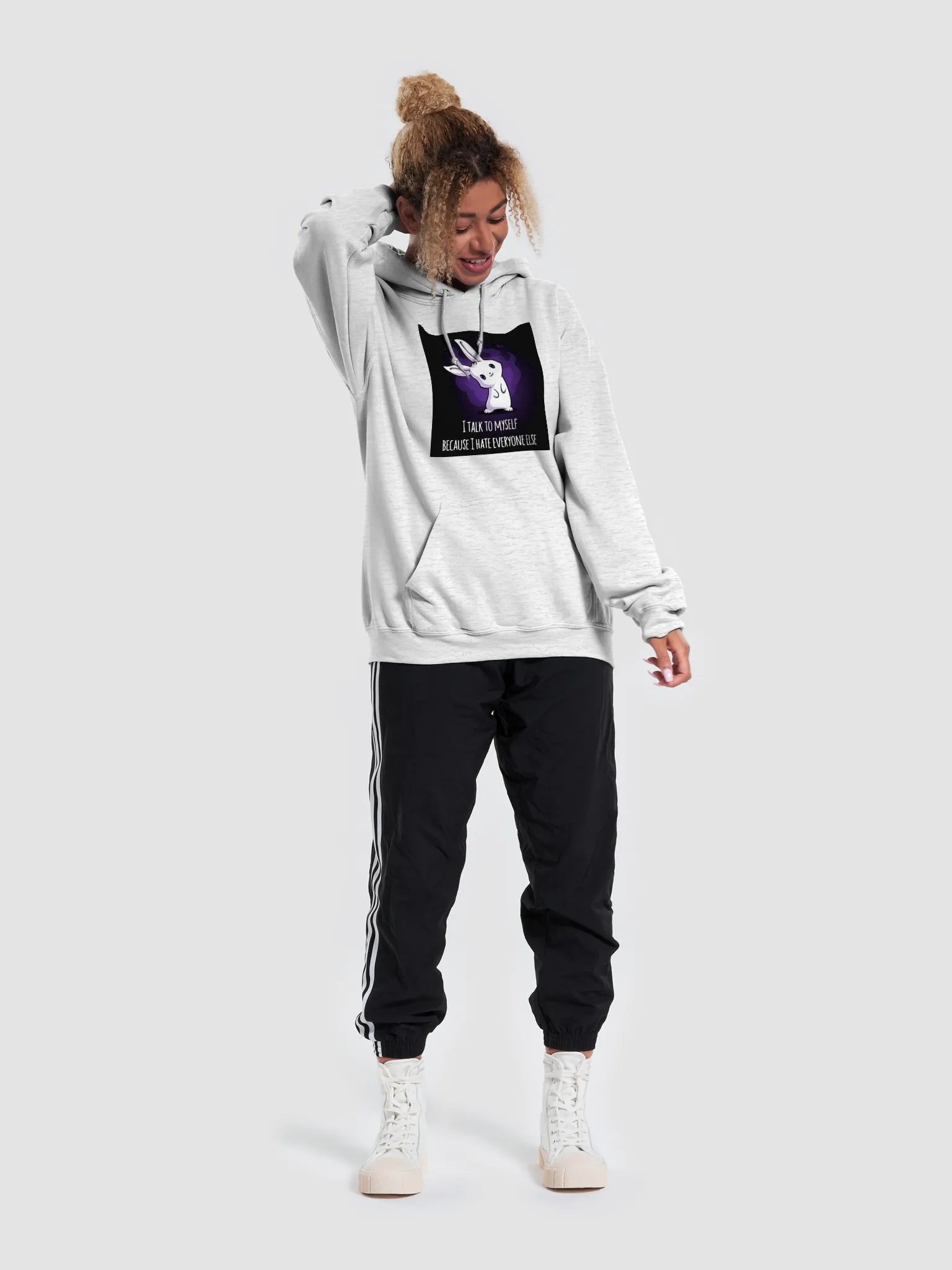 Cute Mischievous Bunny Hoodie product image (47)