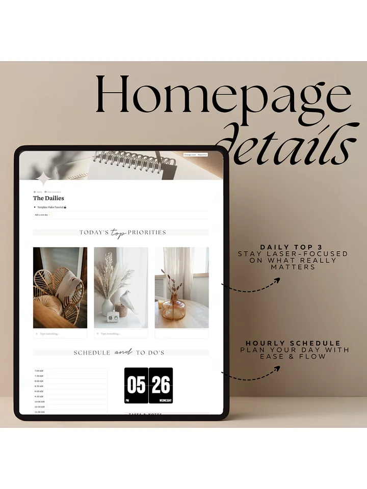 One Page Daily Planner product image (2)
