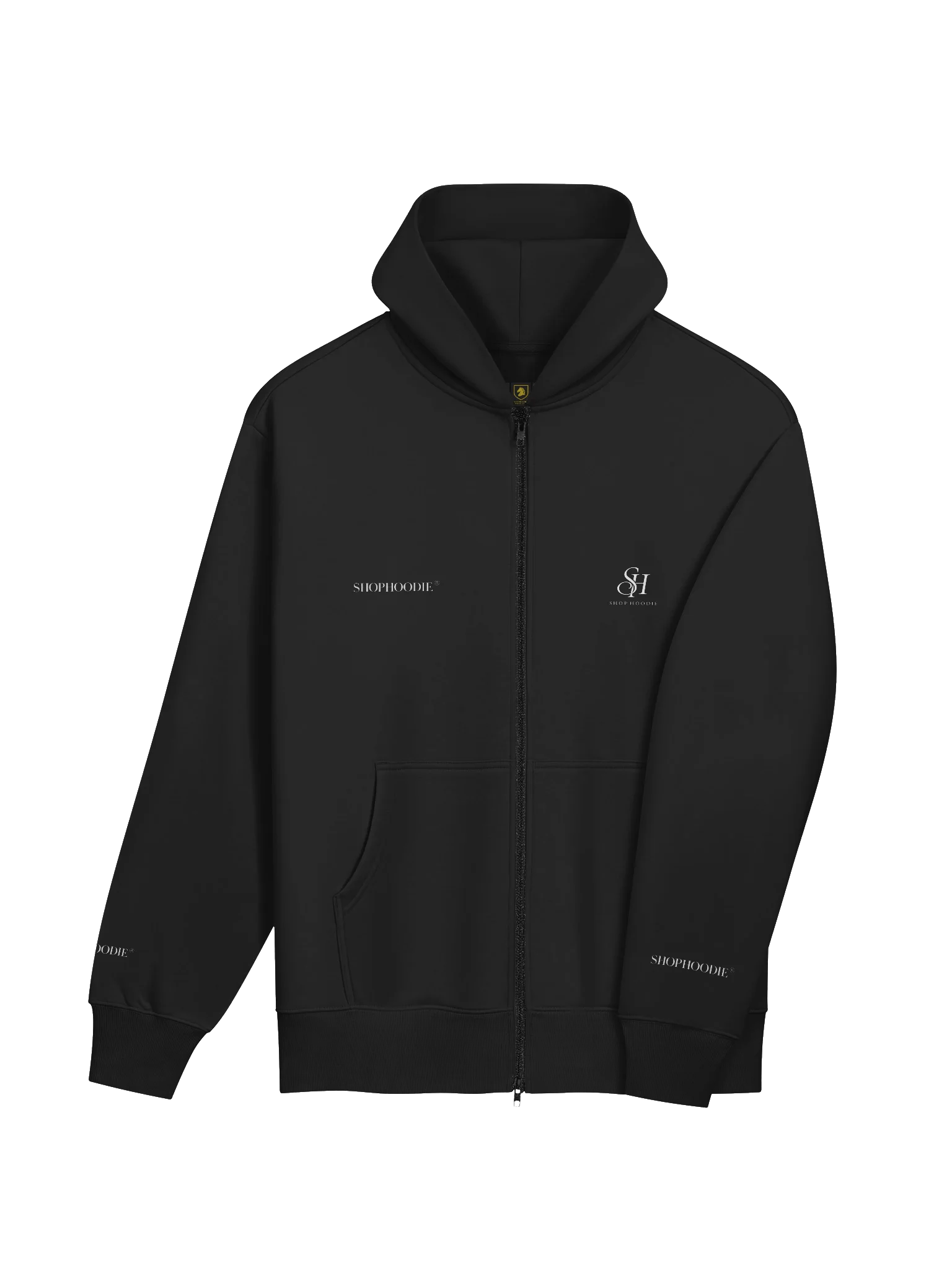 ShopHoodie® Elite Zip Hoodie — Elite White Print Edition product image (7)