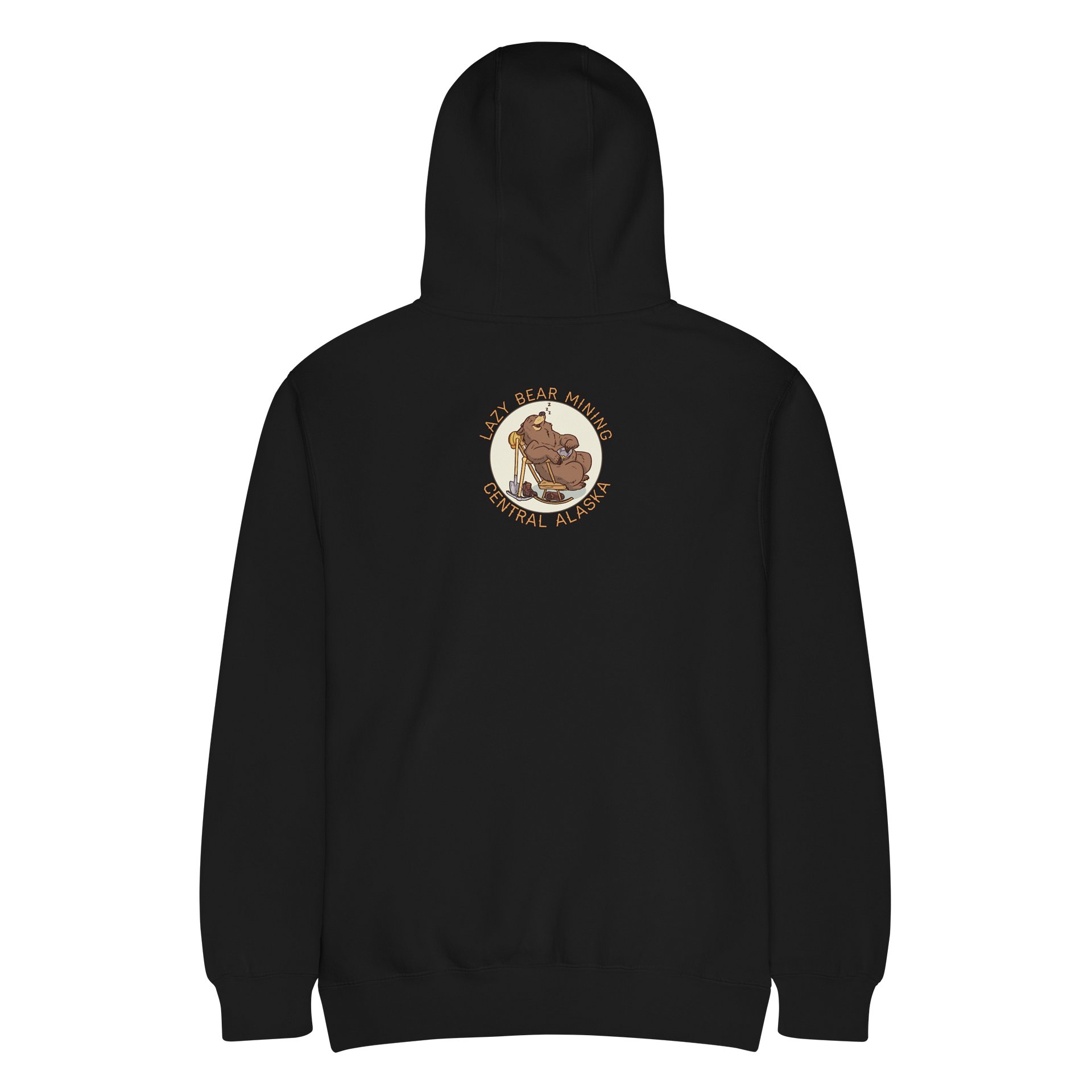 Lazy bear hoodie black product image (5)