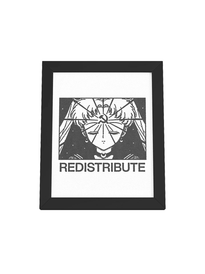 REDISTRIBUTE ! Framed Print. number 3 product image (1)