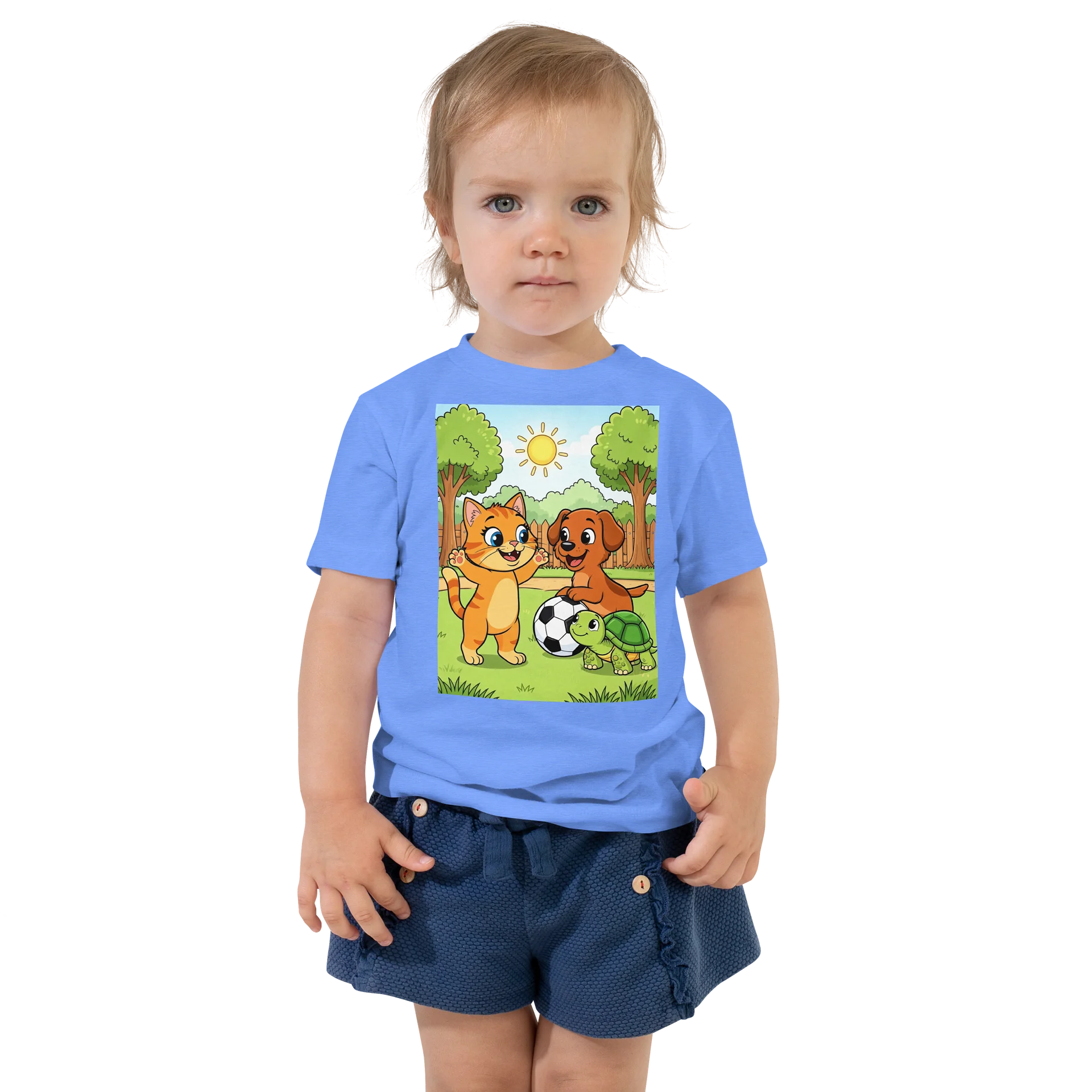 Cute Farm Animal Kitten Cartoon Child Tee product image (1)