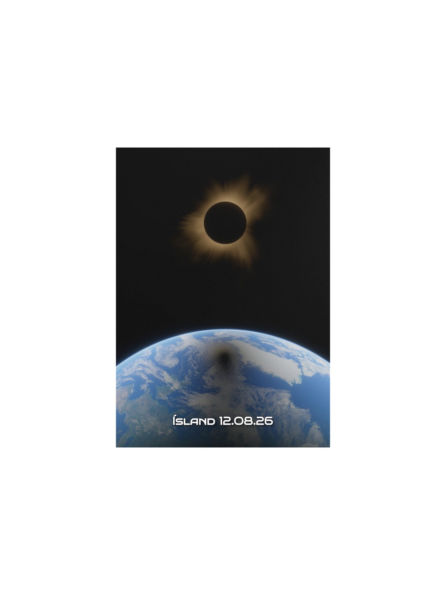 Solar Eclipse Poster - Iceland product image (1)