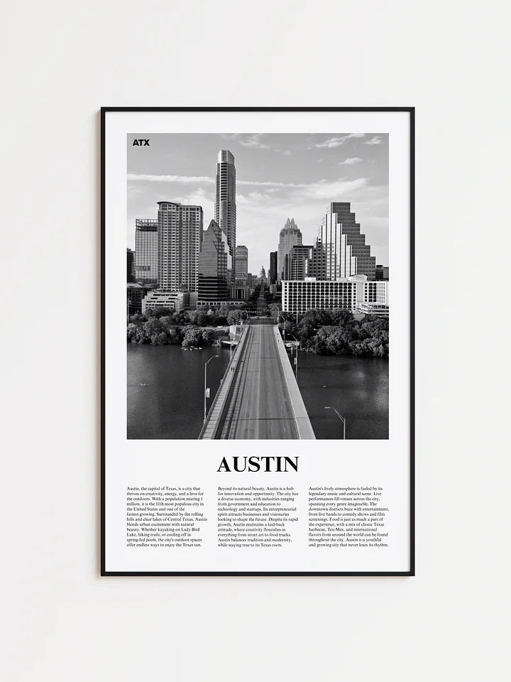 Austin 02 Newspaper Poster | Framed product image (1)