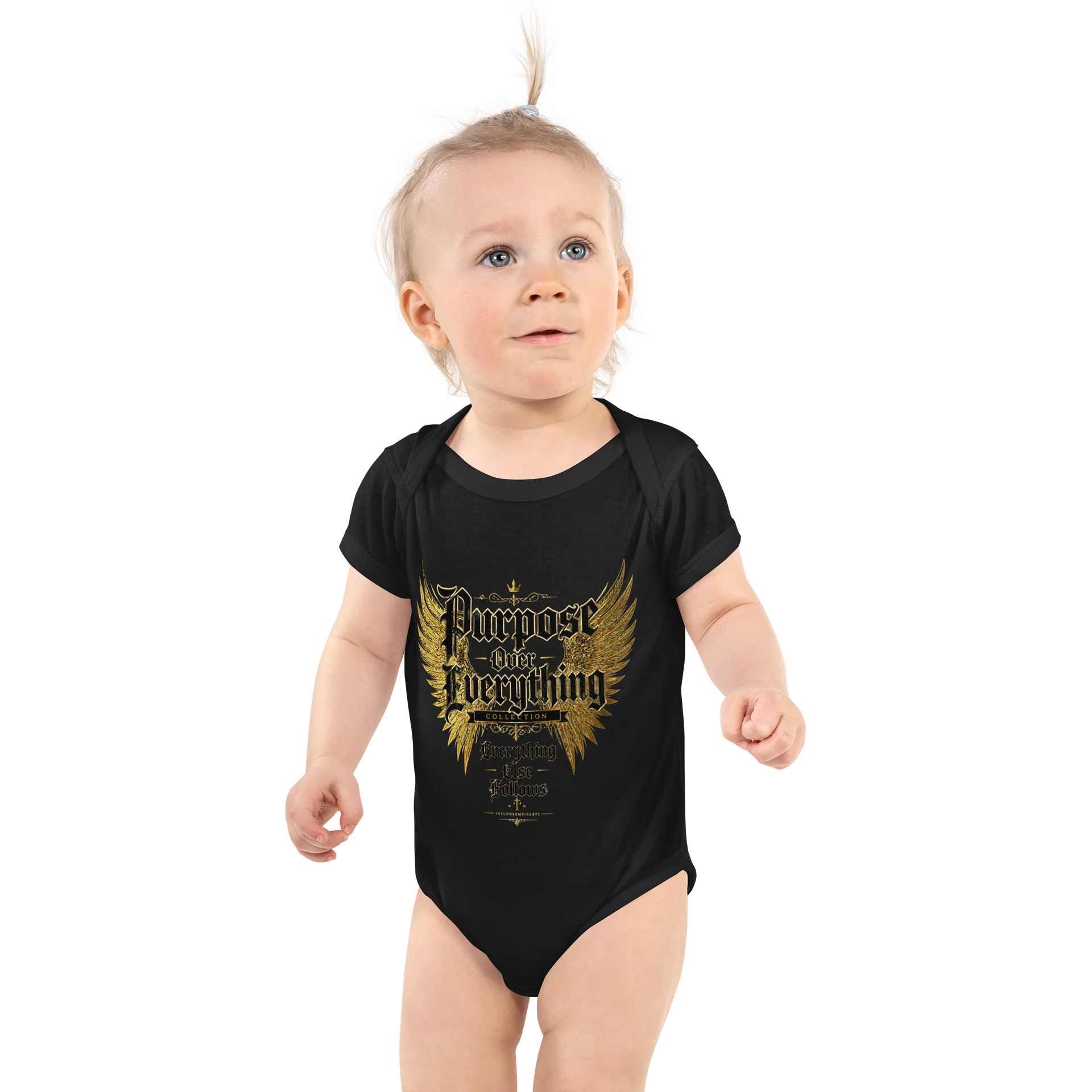 Purpose Over Everything Winged Emblem Baby Bodysuit product image (1)