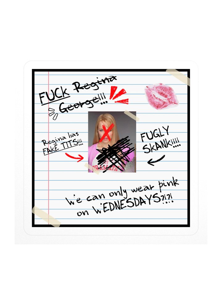 Mean Girls Gretchen's Burn Book Square Sticker product image (1)