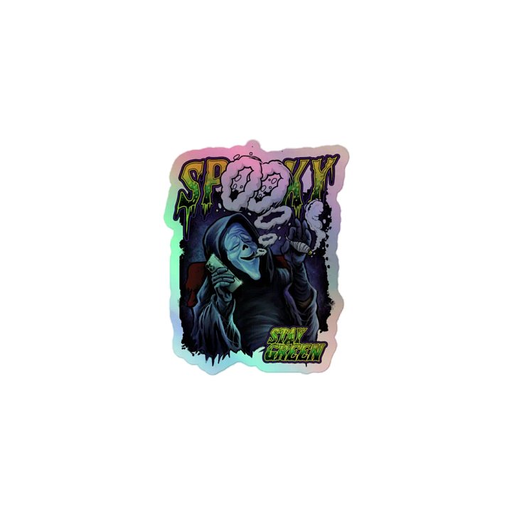 Smokin Spooky Holo Sticker product image (1)