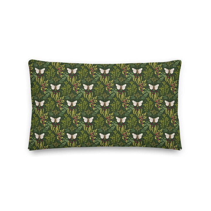 Bees and Foliage Premium Pillow product image (2)