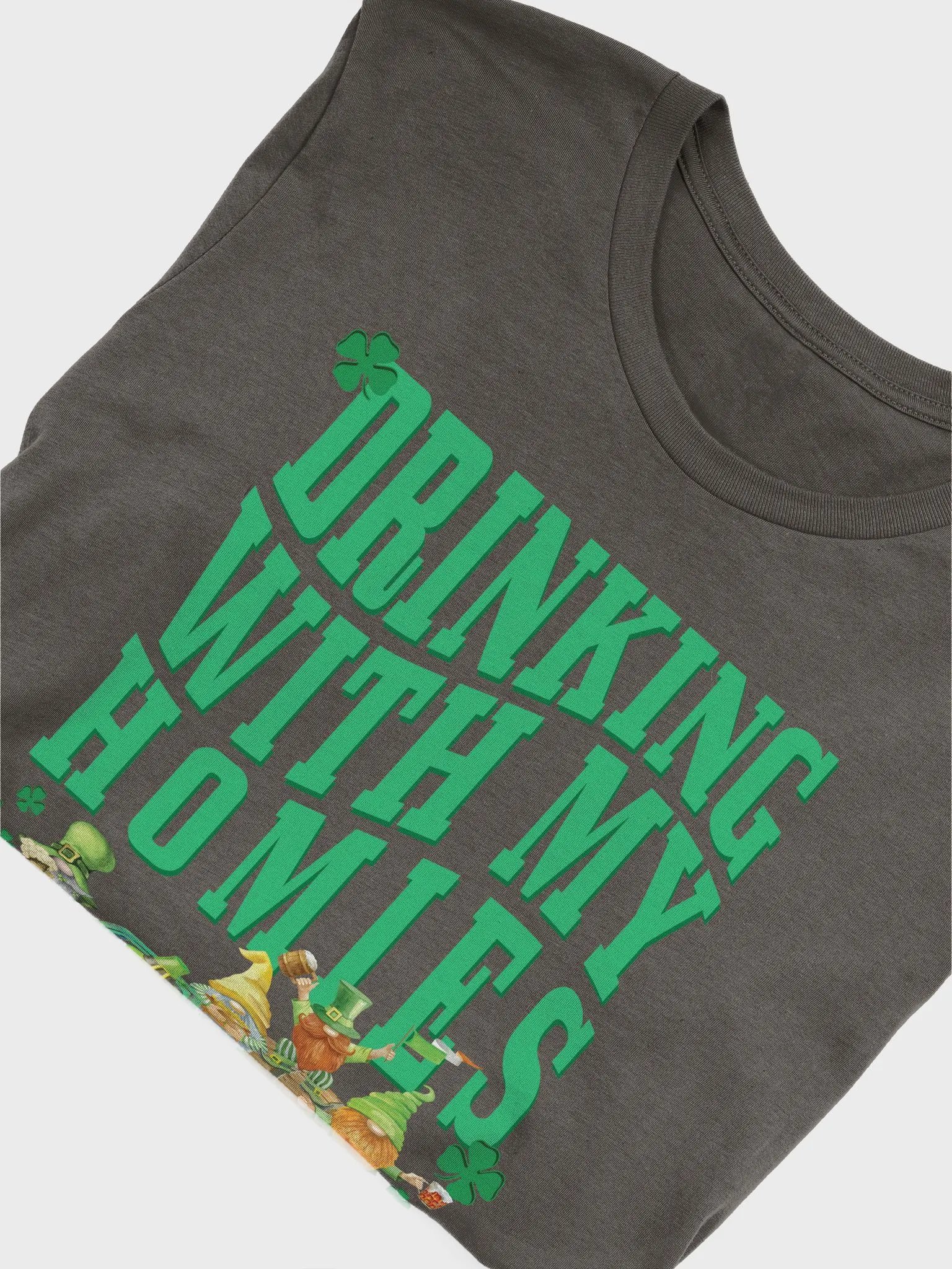 St Patricks Day Drinking With My Homies Gnomes St Pattys Day Irish T-Shirt product image (5)