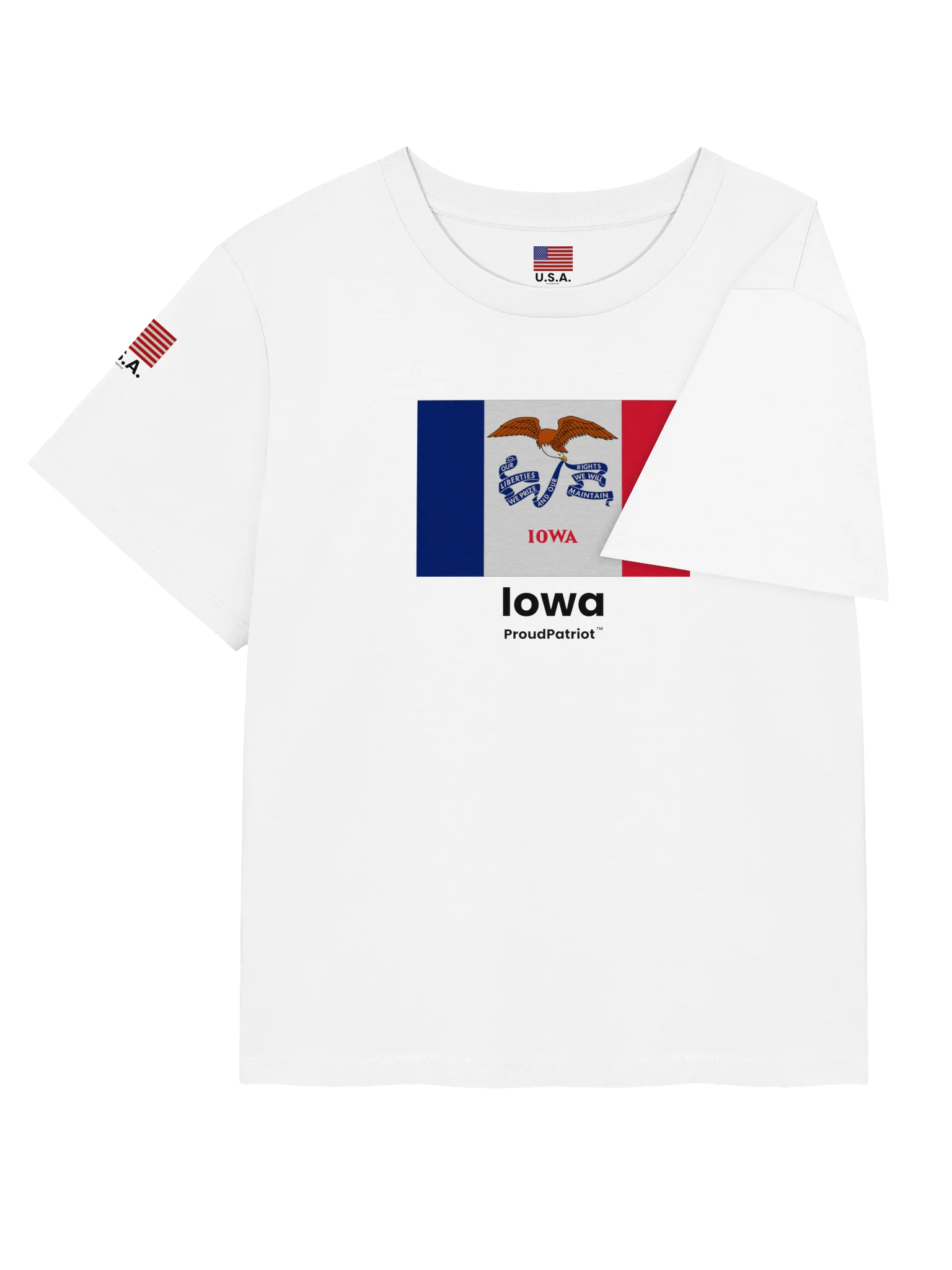 Iowa Women's Ribbed Neck T-Shirt product image (8)
