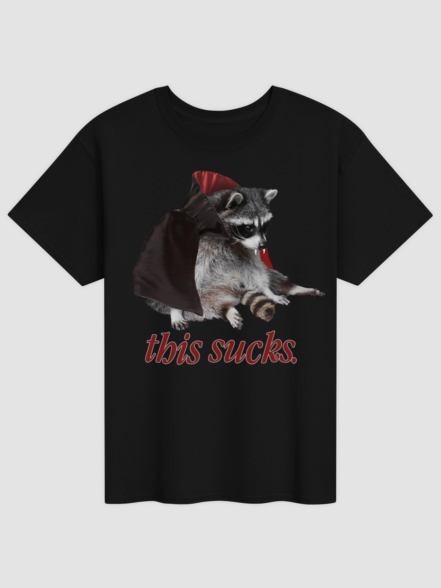 This Sucks - Halloween vampire raccoon t-shirt product image (45)