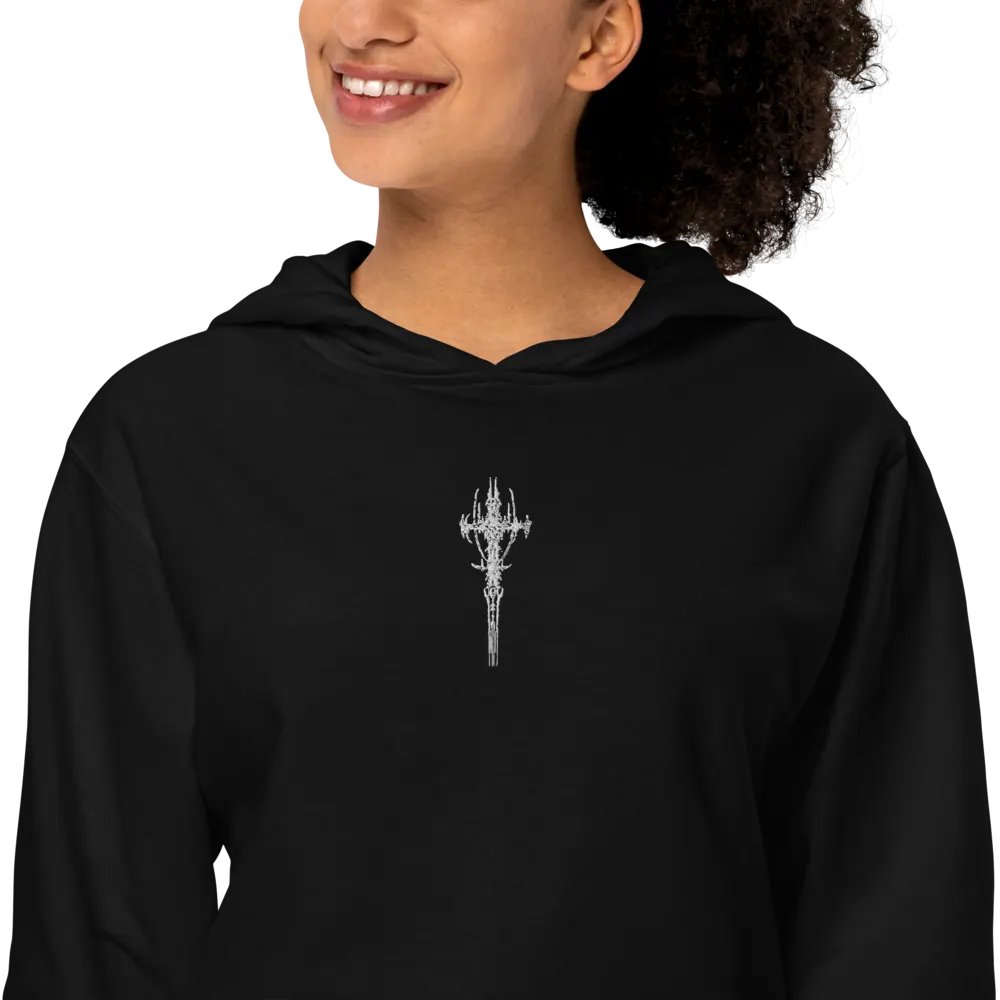 White Crusifix Basic Hoodie product image (6)