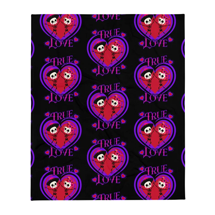True Love Cute Skull Couple Blanket product image (2)