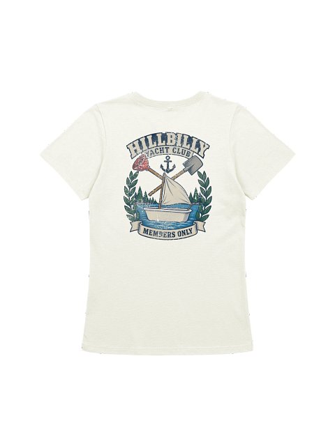 Hillbilly Yacht Club - Members Only - Women's Relaxed Tee - back