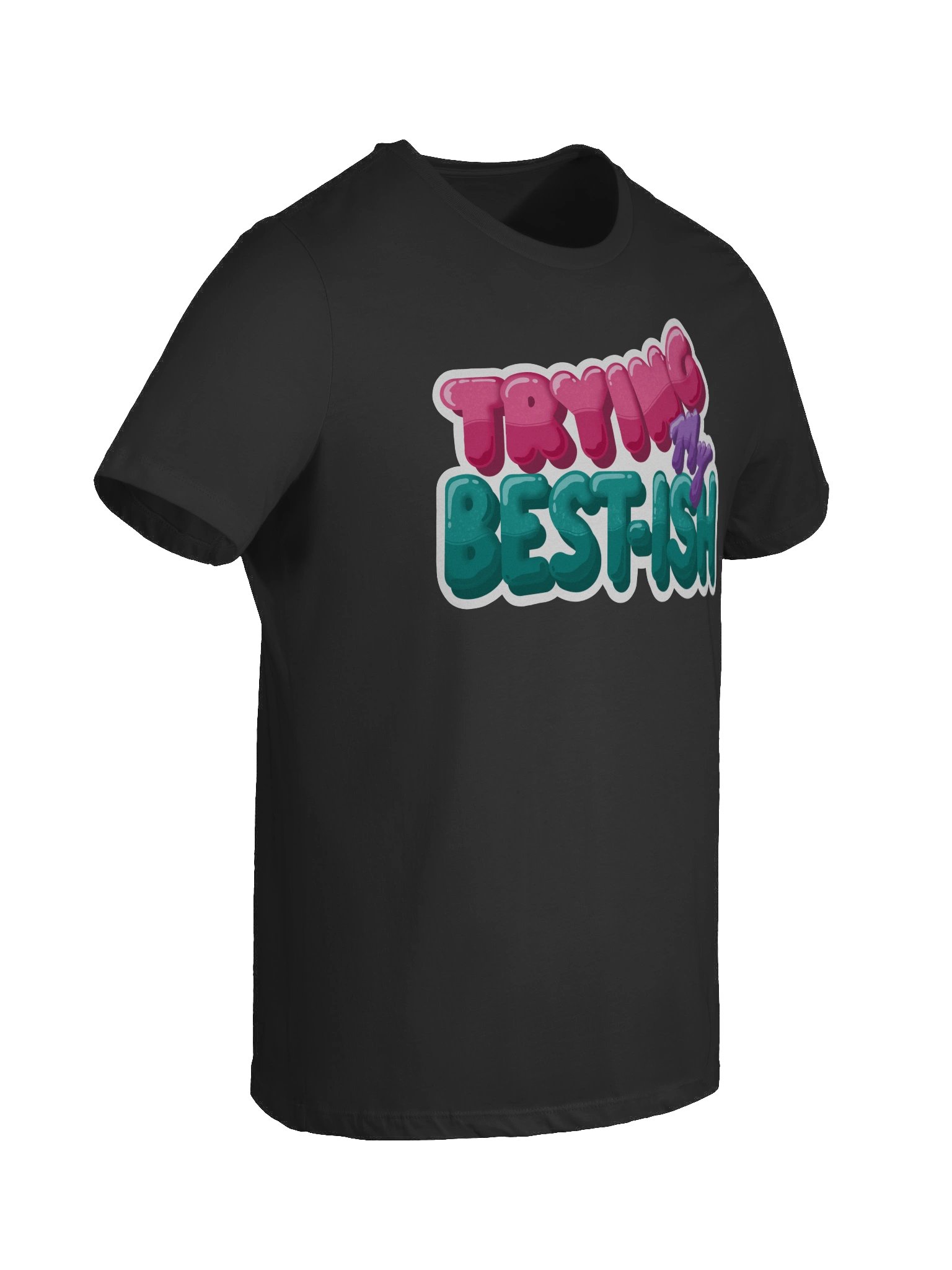 “TRYING MY BEST-ISH” - Kawaiifiti Style - Women's Relaxed-fit T-Shirt (Dark) product image (8)