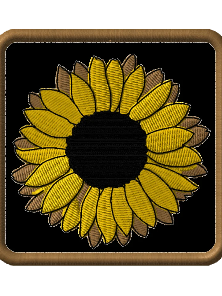 Hidden Disability Sunflower Embroidered Patch product image (1)