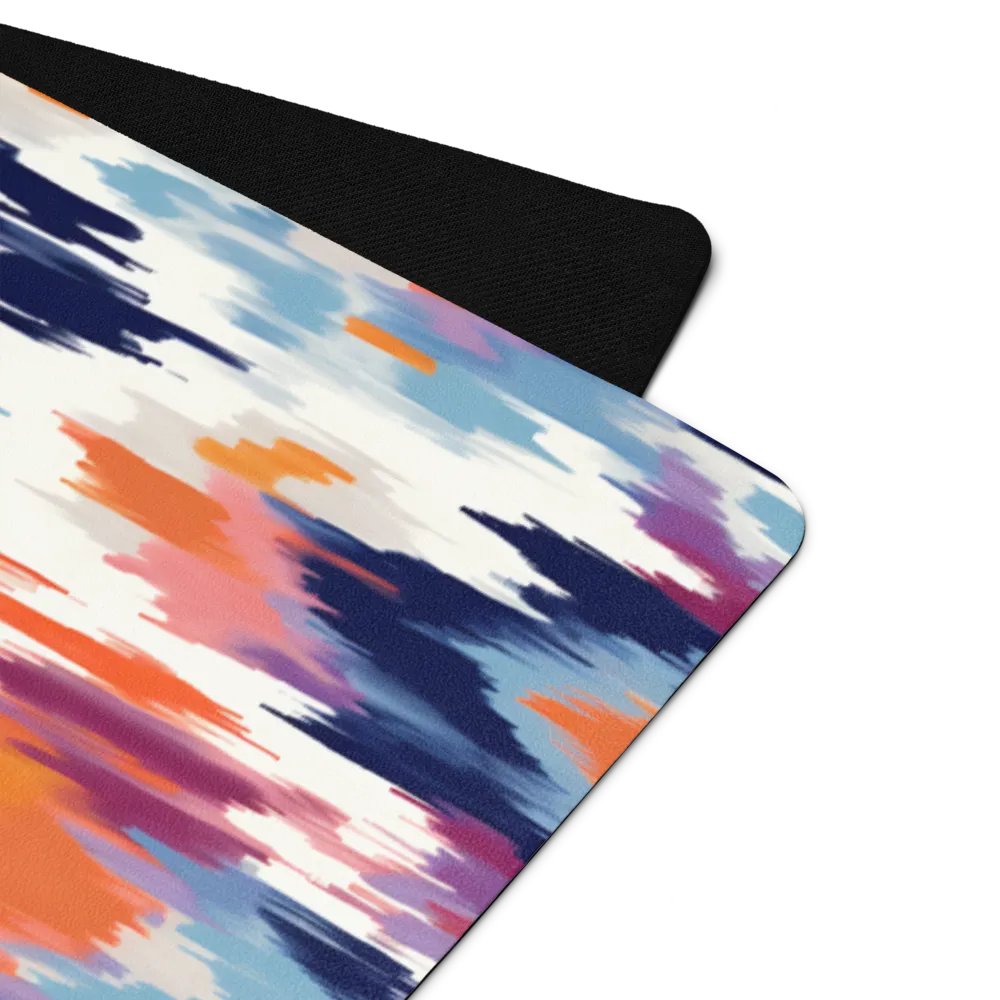 Abstract Ikat Blue Yoga Mat product image (4)
