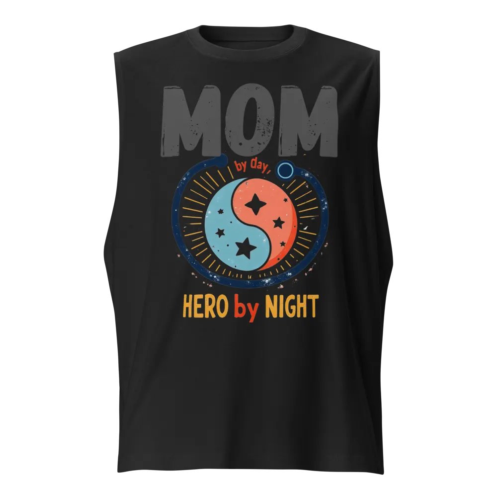 MOM by Day, HERO by Night Muscle Tank product image (1)