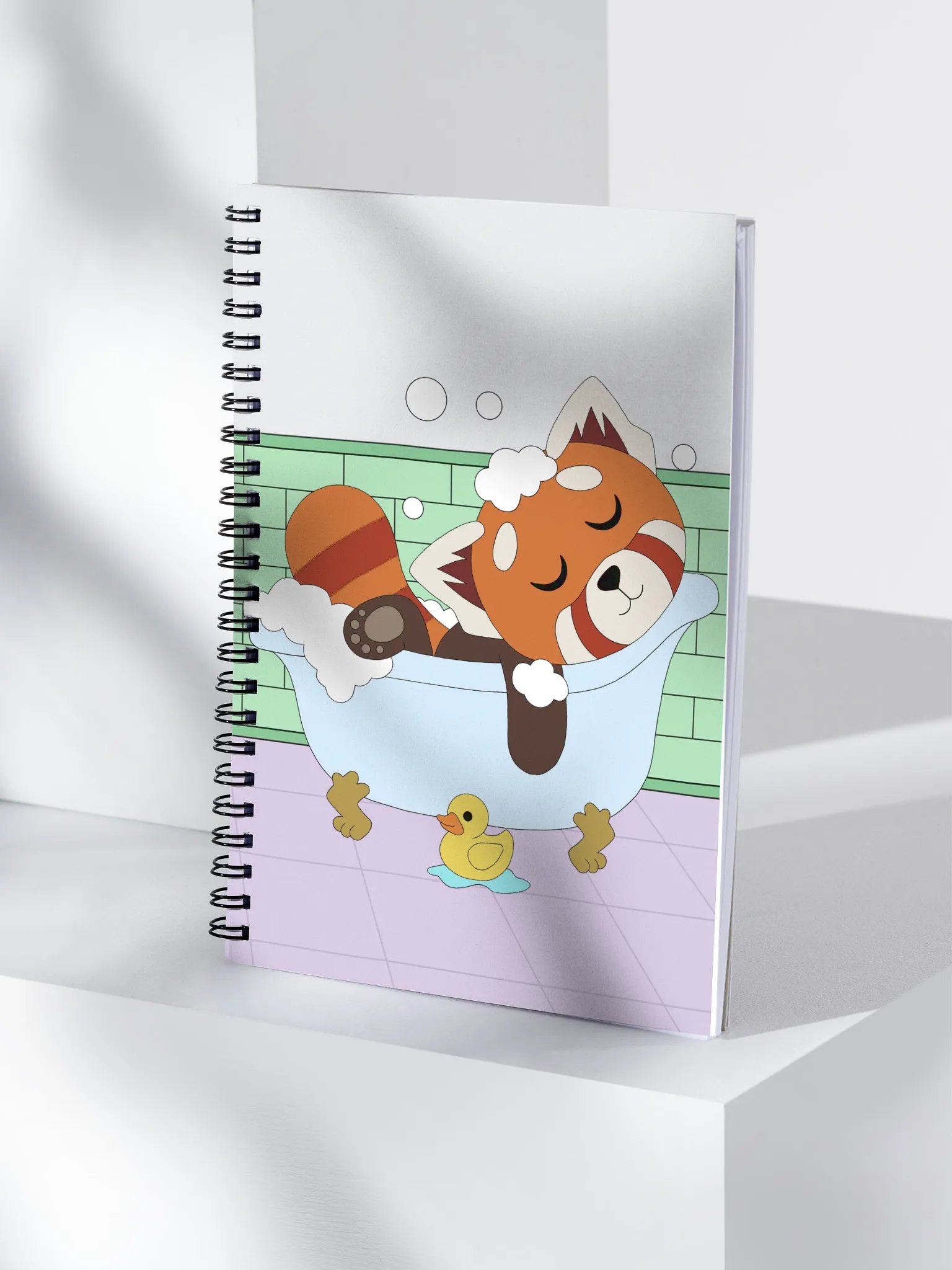 Red Panda Tub Time Notebook product image (4)