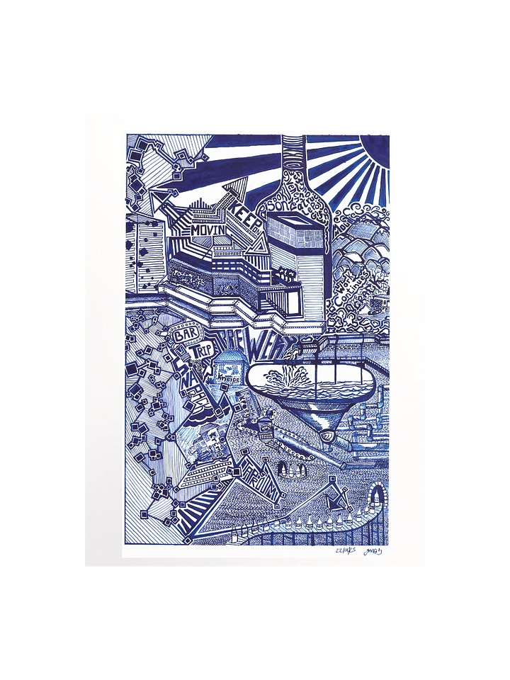Blue Drink (Poster Print) product image (1)