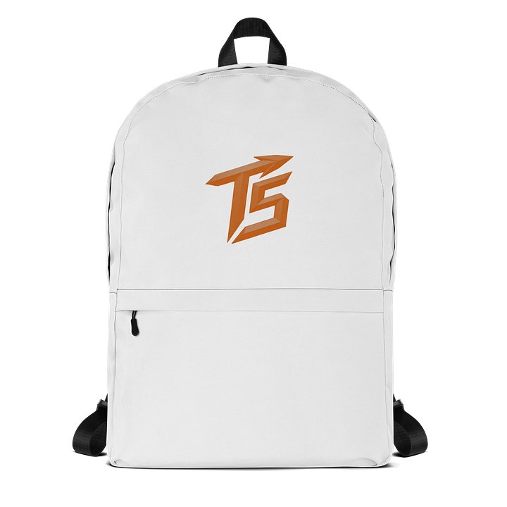 Trigga5Trey T5 White Backpack (Orange Logo) product image (1)
