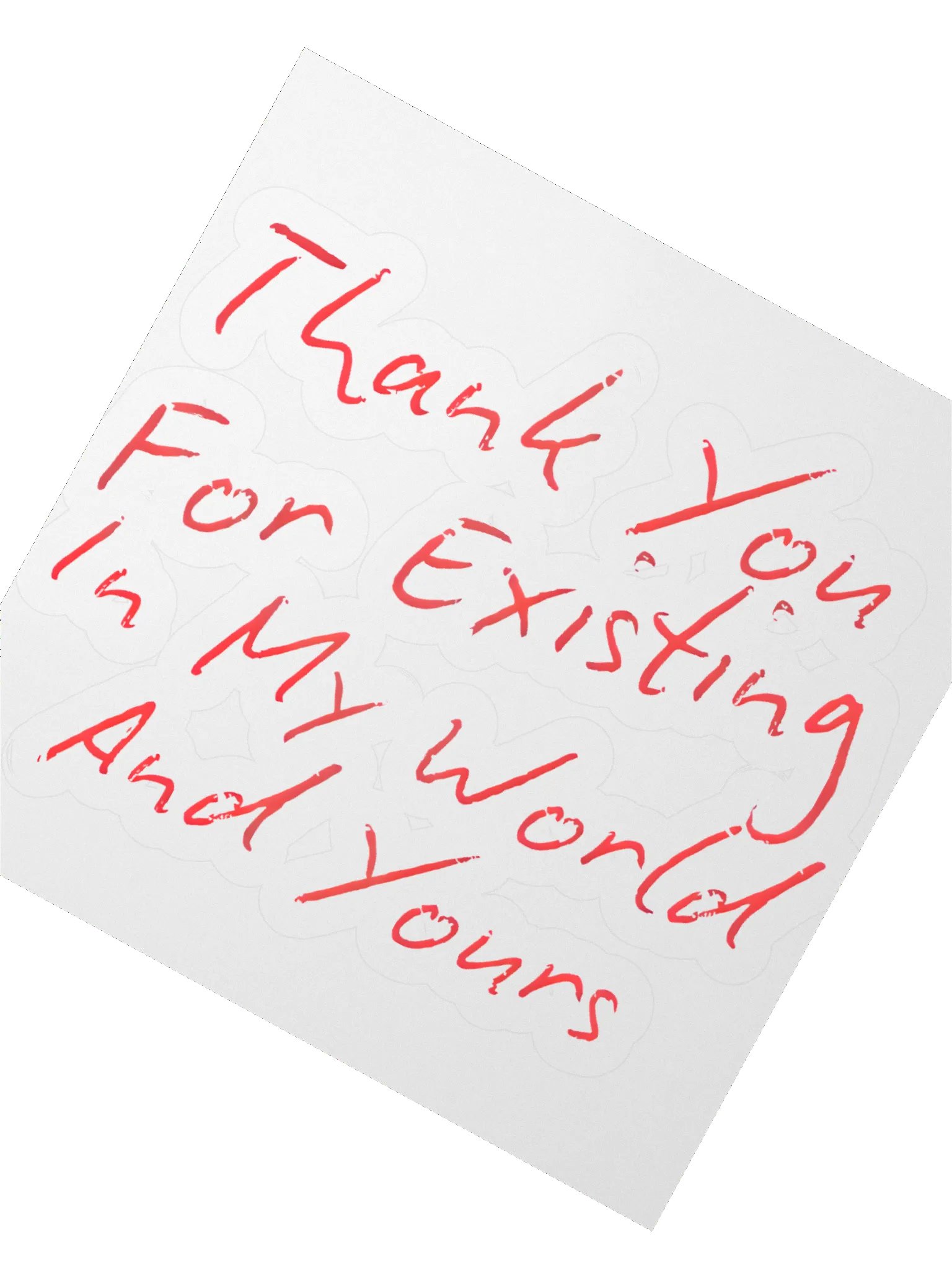Thank you for existing - Sticker product image (5)
