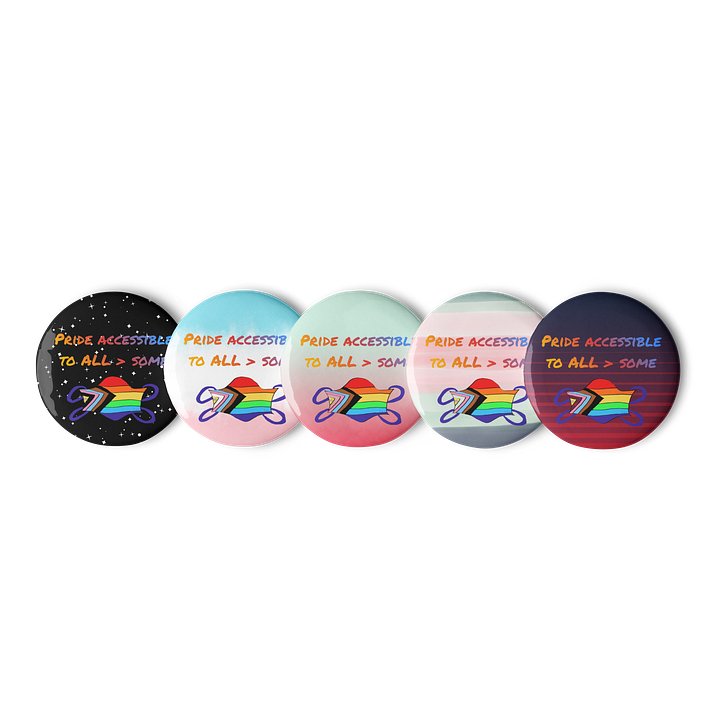 Pride Accessible To All > Some buttons 5 pack product image (1)