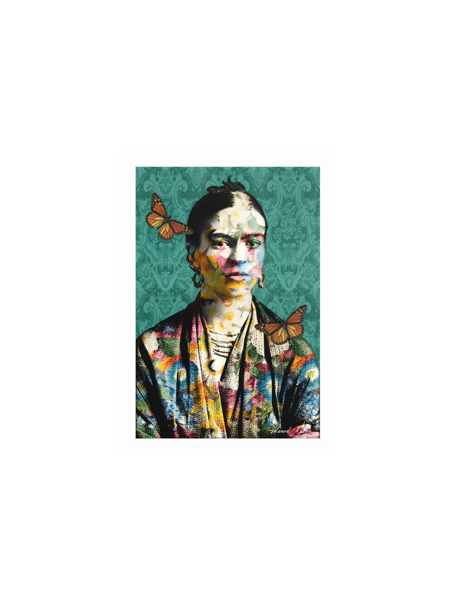 Mariposa Frida by Edward Martin- Portrait Poster product image (1)
