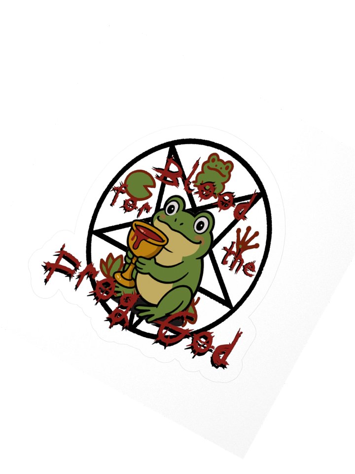 Blood For the Frog God Sticker 🐸 product image (2)