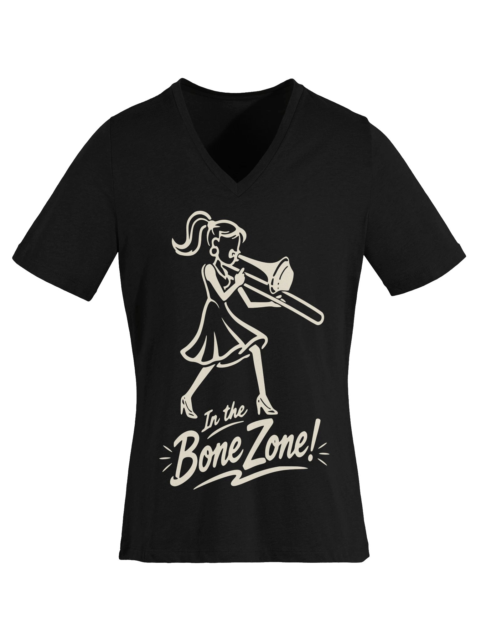 In the Bone Zone! Women's V-Neck Tee product image (33)
