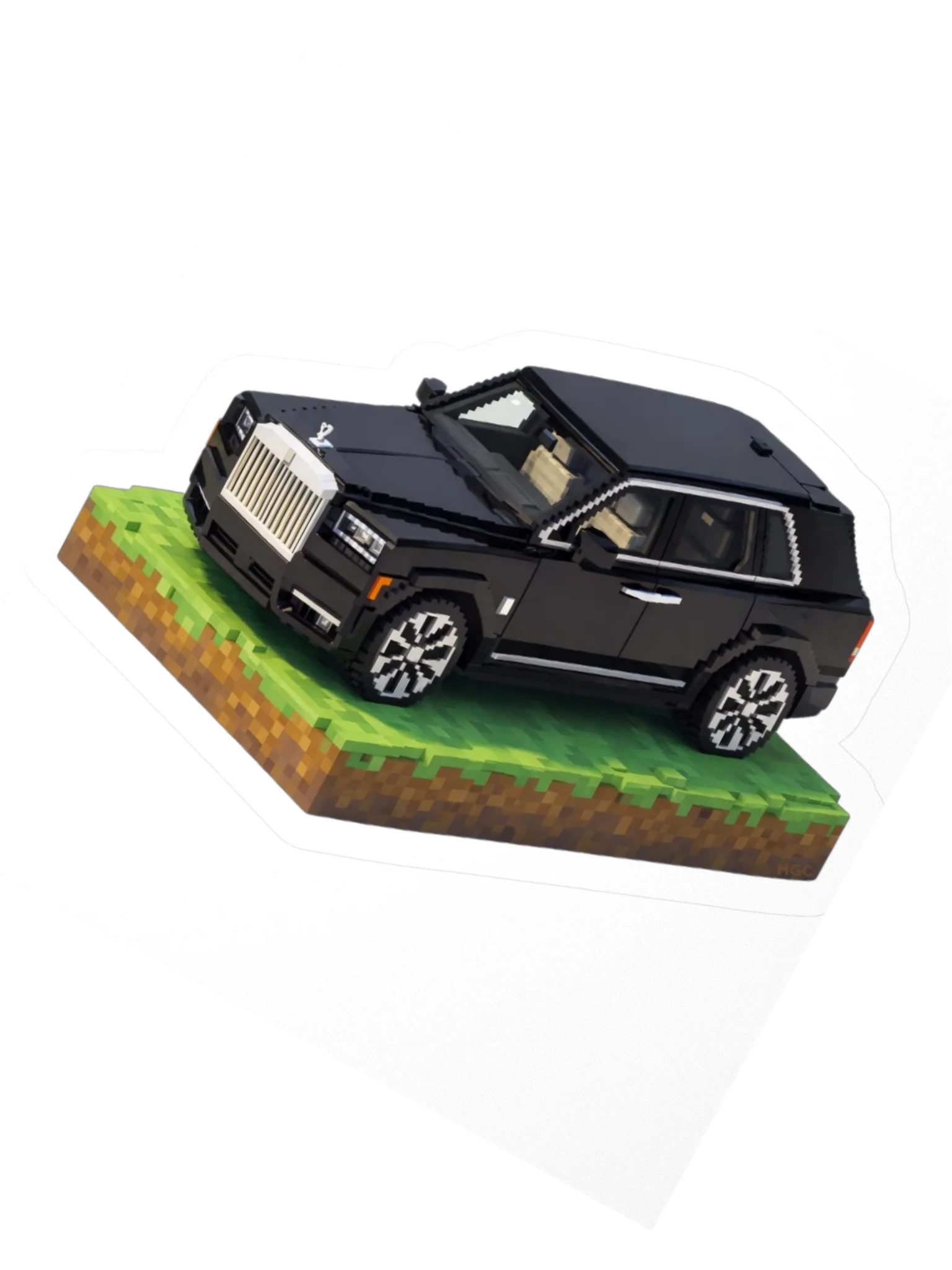 Black Rolls Royce Cullinan Sticker (Pixel, Retro, Minecraft) product image (4)