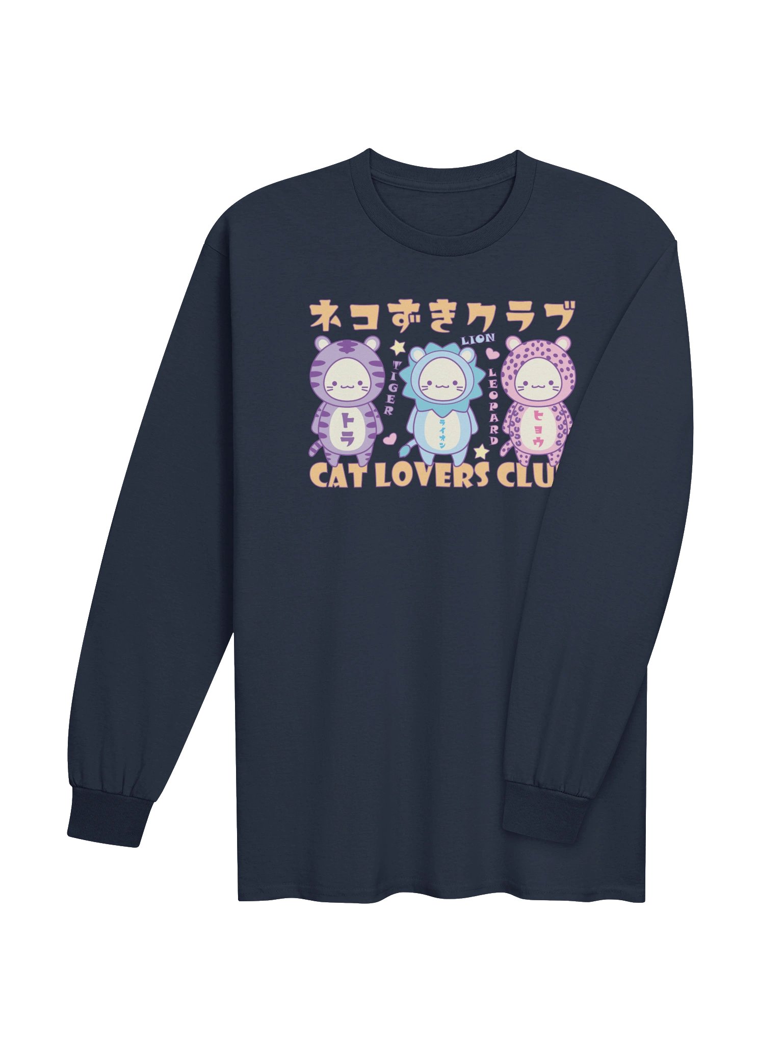 CAT LOVERS CLUB 2 - Unisex Adult Long Sleeve T-shirt product image (3)