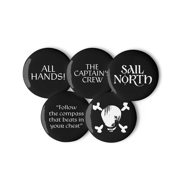Sail North Pin Buttons (Set #1) product image (2)