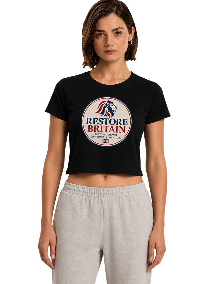 Restore Britain Lion Badge Crop Top product image (1)
