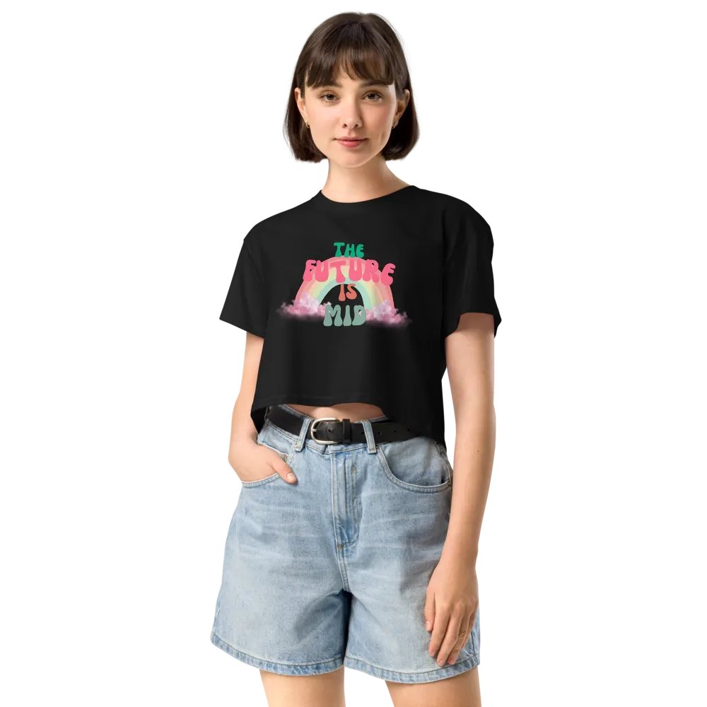 The Future is Mid Retro Crop Top product image (17)