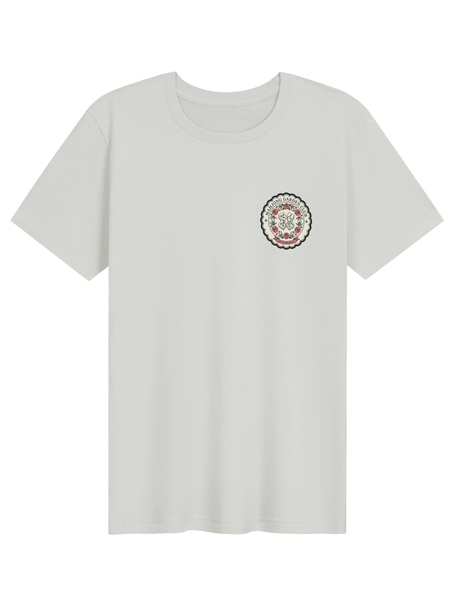 Mahjong Garden Club Front & Back T-Shirt | Floral Mahjong Shirt product image (4)