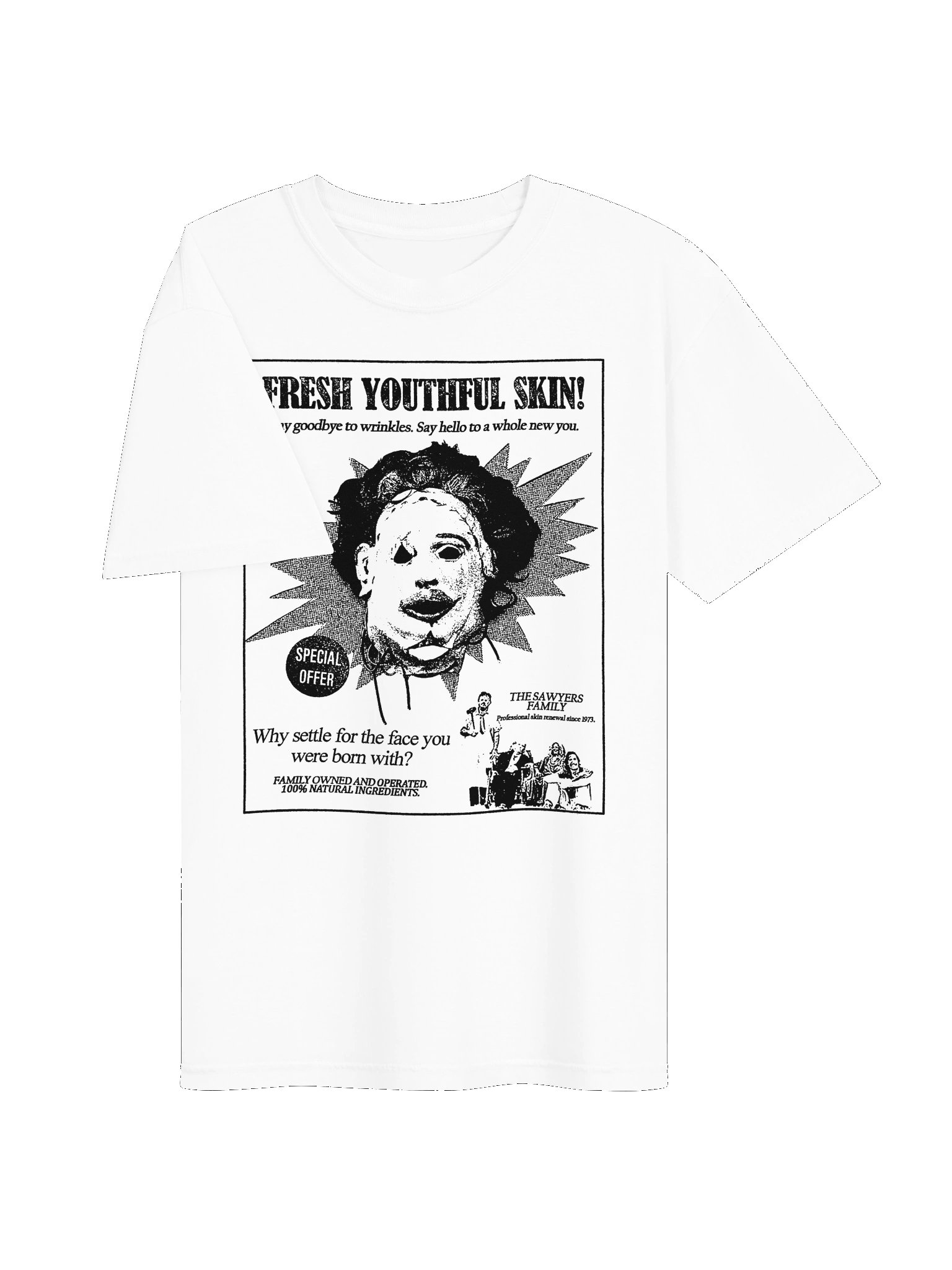 SKINCARE / LEATHERFACE T-SHIRT product image (3)