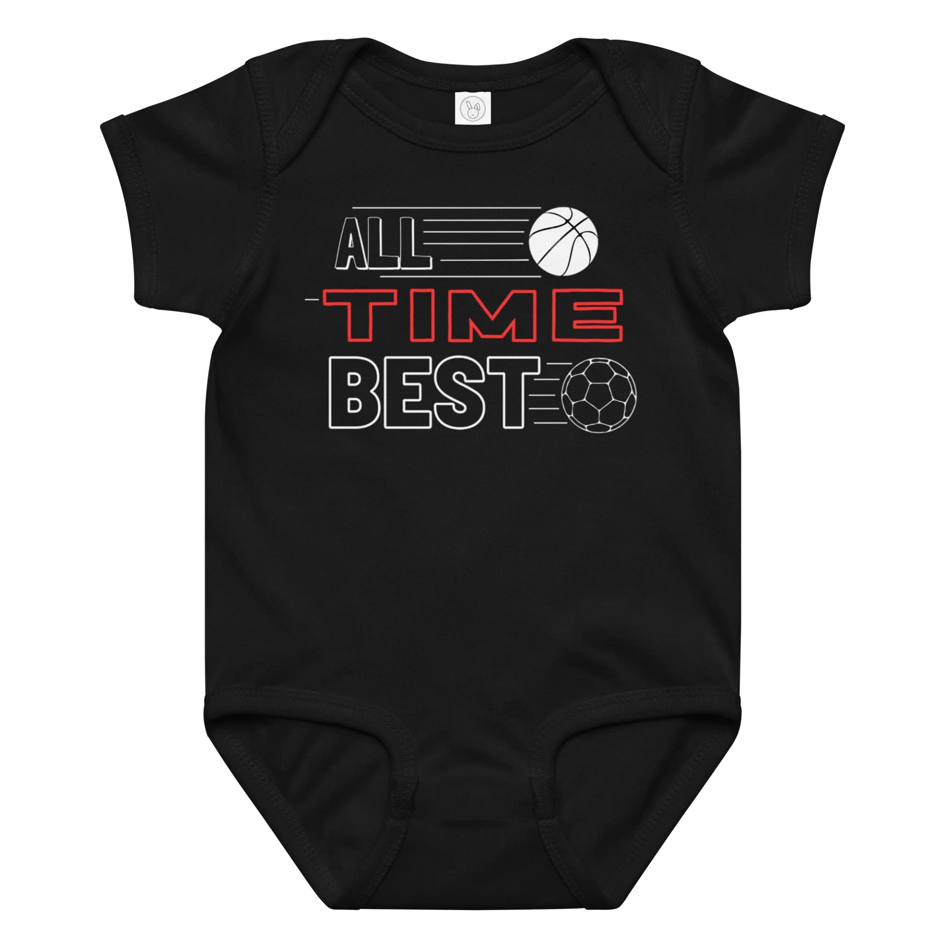 ALL TIME BEST Basketball-Inspired Baby Bodysuit product image (1)