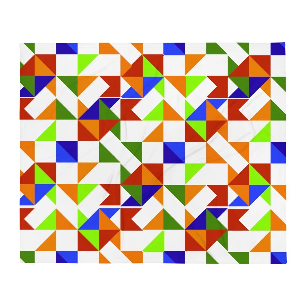 Geometric Shapes Multicolored Throw Blanket product image (2)