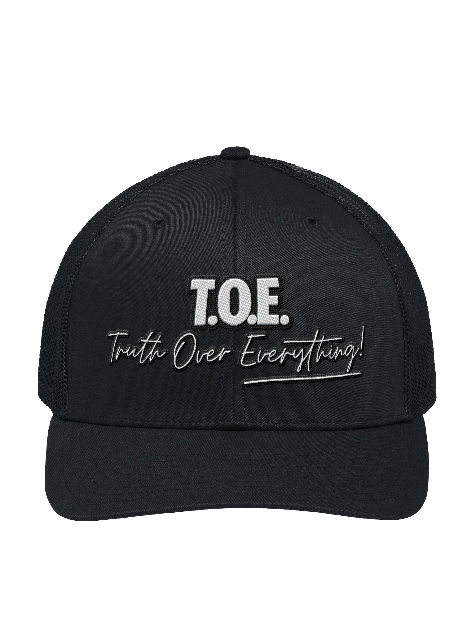 Truth Over Everything! T.O.E. Trucker Hat – Mesh Snapback product image (4)