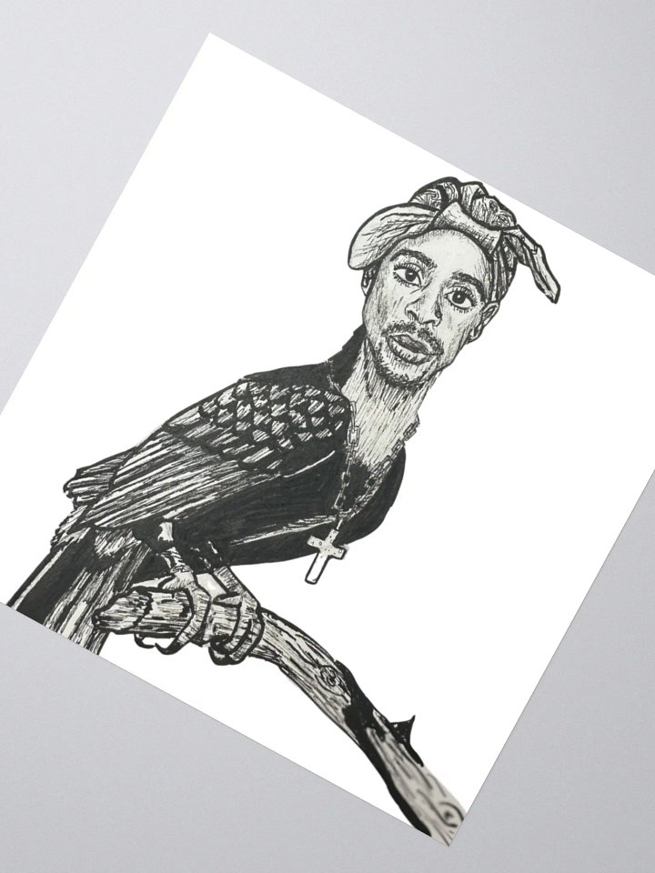 Tupac Toucan Sticker product image (2)