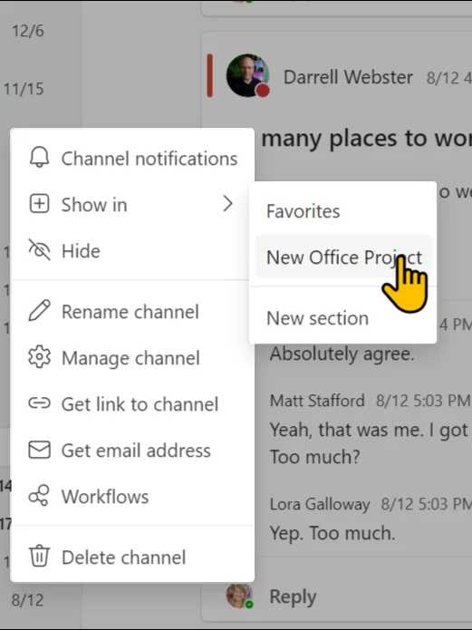 Organise new teams combined chats and channels product image (2)