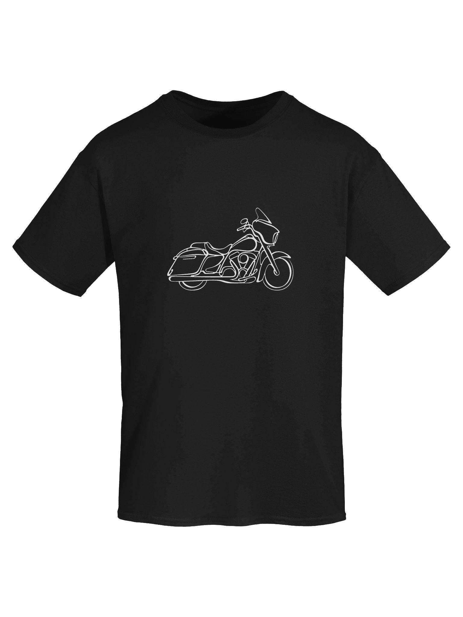 Minimalist Custom Chopper Motorcycle Line Art T-Shirt product image (5)