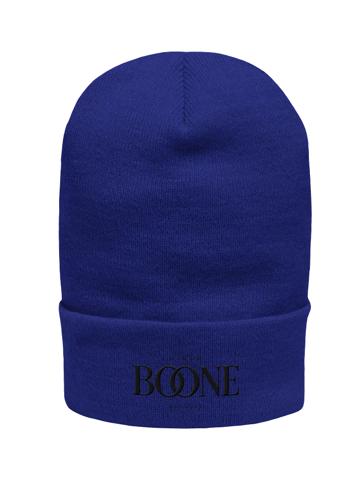 Ryker Boone "Backroad Heartbeat" Yupoong Cuffed Beanie (Black Logo) product image (1)
