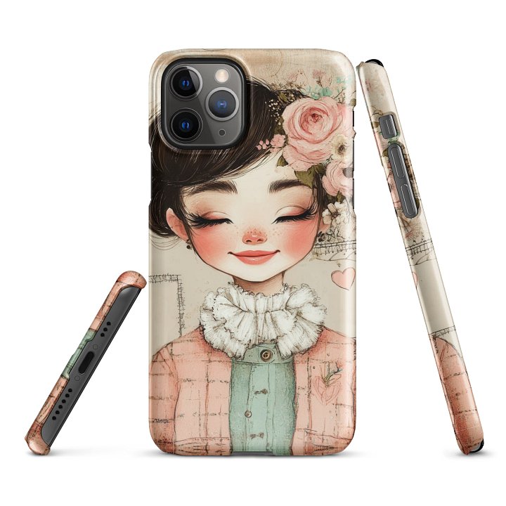 Vintage Floral Girl iPhone® Snap Case product image (1)