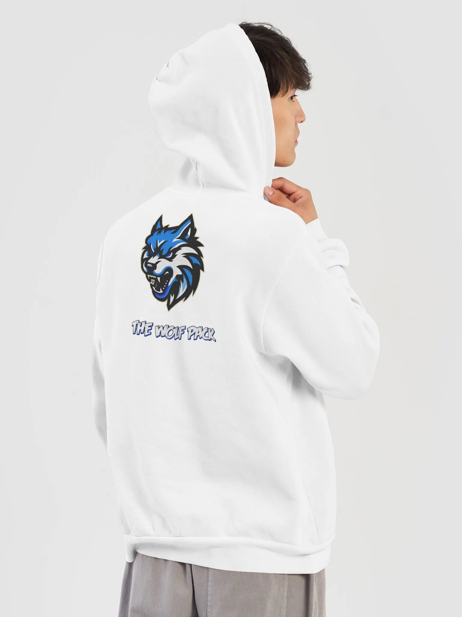 Wolf Pack Hoodie White product image (9)