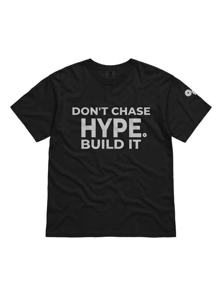 Don't Chase The Hype Relaxed Fit Tee - white logo product image (1)